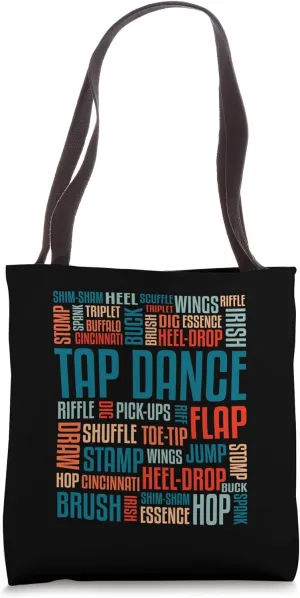 Tap Dance Comtemporary Rhythmic Foot Stomping Tap Dancing Tote Bag
