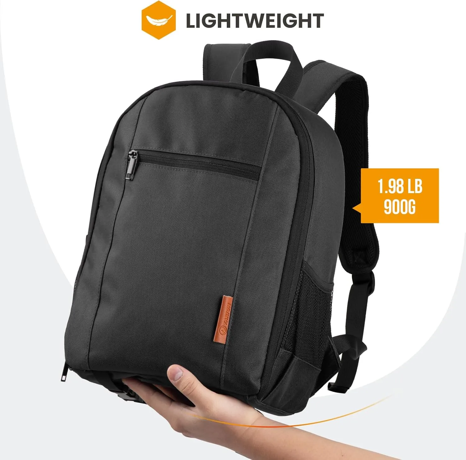 TARION Camera Bag DSLR Camera Backpack with Waterproof Raincover Laptop Compartment Photography Backpack Case Photo Bag for Women Men Photographers DSLR SLR Mirrorless Camera Lens Tripod Black TB-M