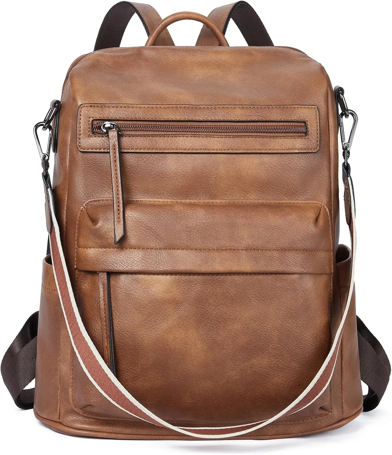 Telena Womens Backpack Purse Vegan Leather Large Travel College Shoulder Bag with Tassel