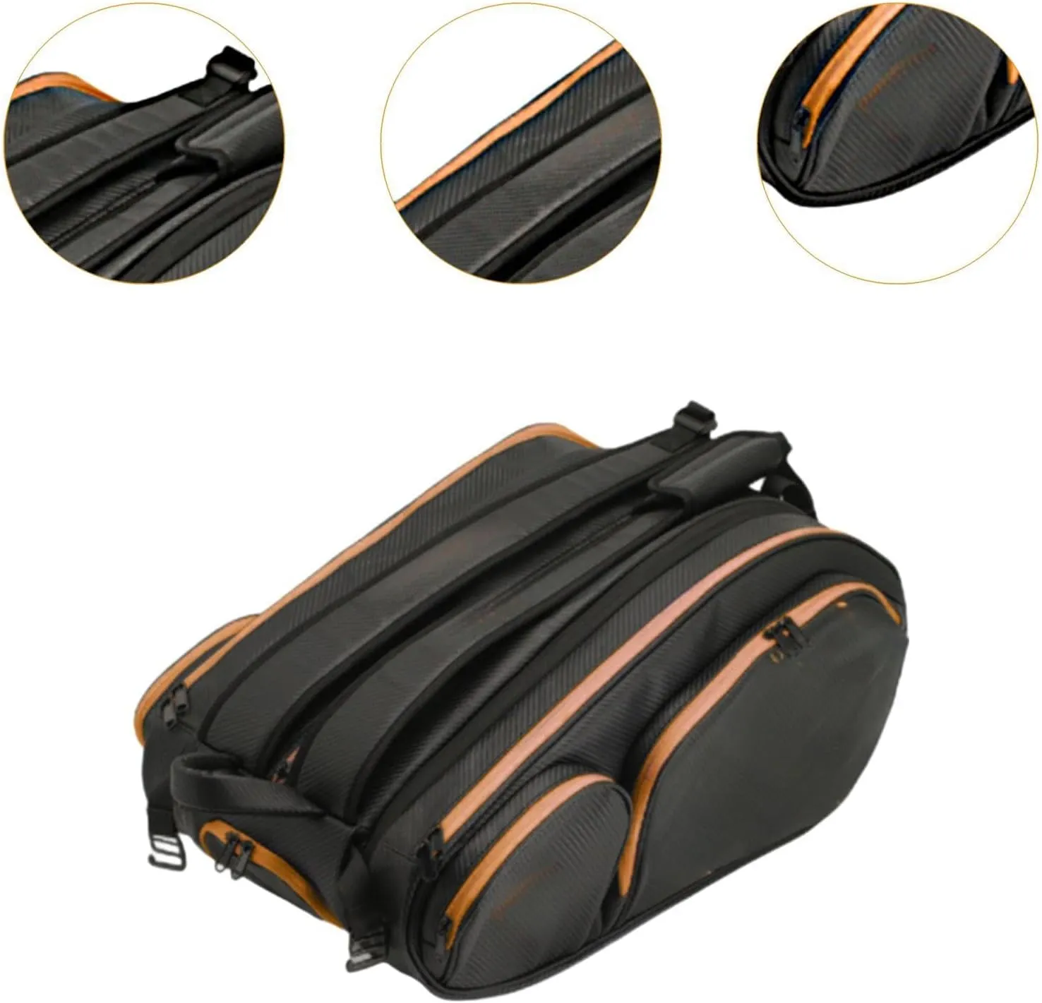 Tennis Backpack Adjustable Shoulder Strap Large Capacity Squash Racket Bag Tennis Bag Pickleball Bag for Outdoor Travel