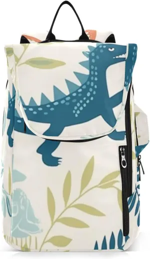 Tennis Bag Tennis Backpack for Women Men, Tennis Bag Holds 2 Rackets, Pickleball Paddles Balls, Badminton Squash, Cute Dinosaur (45)