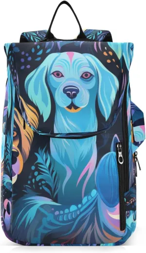 Tennis Bag Tennis Backpack for Women Men, Tennis Bag Holds 2 Rackets, Pickleball Paddles Balls, Badminton Squash, Cute Dog (16)