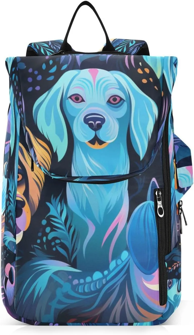 Tennis Bag Tennis Backpack for Women Men, Tennis Bag Holds 2 Rackets, Pickleball Paddles Balls, Badminton Squash, Cute Dog (16)