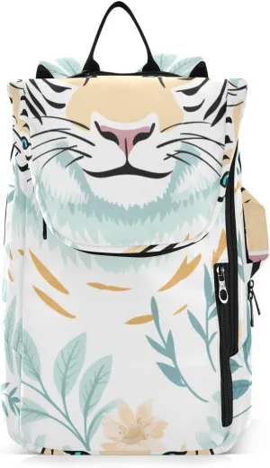 Tennis Bag Tennis Backpack for Women Men, Tennis Bag Holds 2 Rackets, Pickleball Paddles Balls, Badminton Squash, Cute Tiger (10)