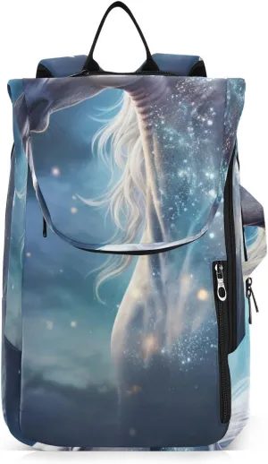 Tennis Bag Tennis Backpack for Women Men, Tennis Bag Holds 2 Rackets, Pickleball Paddles Balls, Badminton Squash, Horse Under The Stars (1)