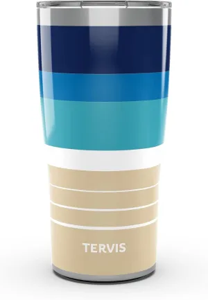 Tervis Traveler Beachscape Triple Walled Insulated Tumbler Travel Cup Keeps Drinks Cold & Hot, 20oz, Stainless Steel