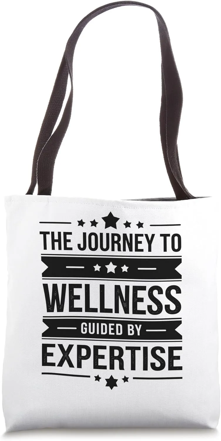 The Journey To Wellness Guided By Expertise Internist Doctor Tote Bag
