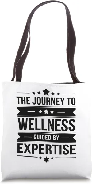 The Journey To Wellness Guided By Expertise Internist Doctor Tote Bag