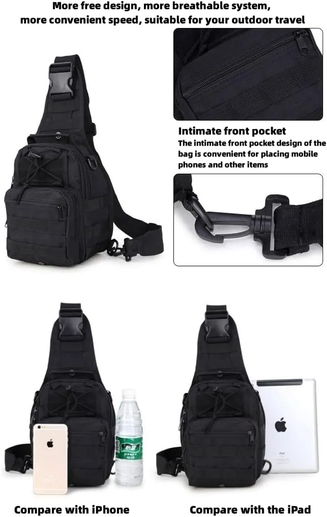 The Latest Men's Crossbody Bag Chest Bag Oxford Bag Shoulder Bag Korean Version Small Backpack Casual Waist Bag (Army green)