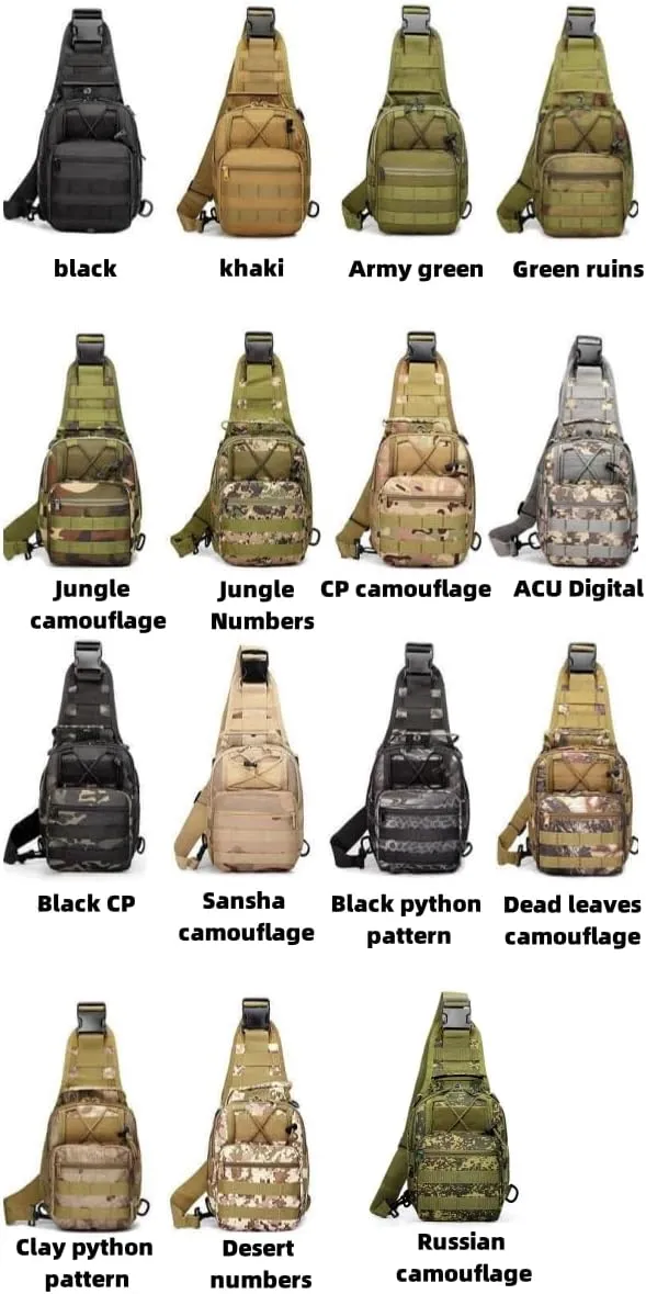 The Latest Men's Crossbody Bag Chest Bag Oxford Bag Shoulder Bag Korean Version Small Backpack Casual Waist Bag (Army green)