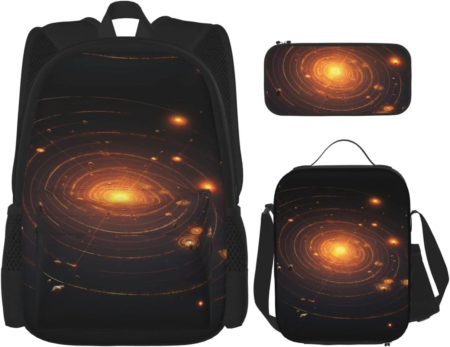 The Solar System Three piece backpack set, multifunctional backpack, fashionable casual backpack combination