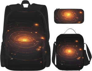 The Solar System Three piece backpack set, multifunctional backpack, fashionable casual backpack combination