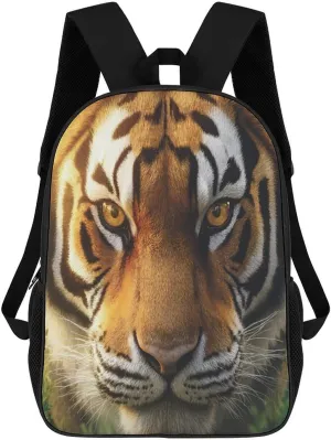 Tiger Face Travel Backpack 17 Inch Laptop Bag Carry On Backpack Casual Daypack for Weekender Business Hiking