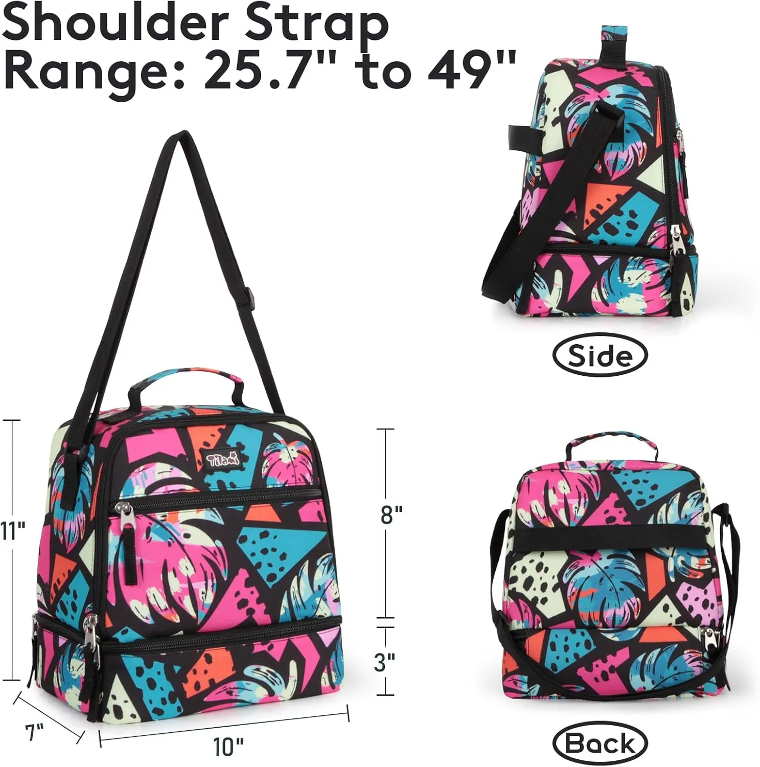Tilami Rolling Backpack Set,Arts Pink