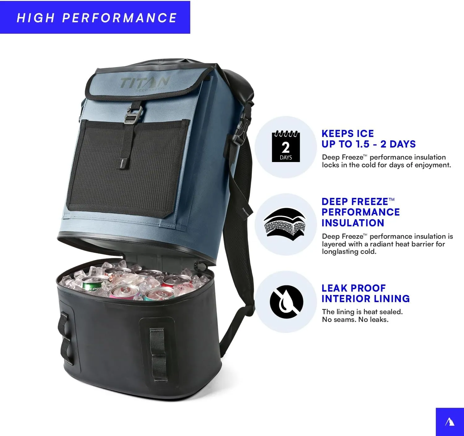 Titan by Arctic Zone Deep Freeze Welded Backpack Cooler