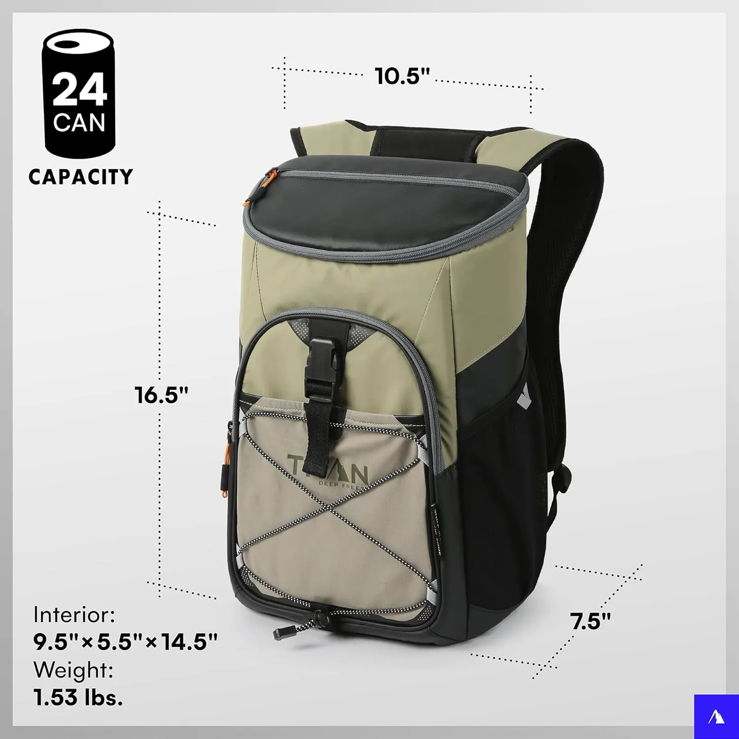 Titan Deep Freeze Backpack Cooler 24 Can Cooler Bag Insulation