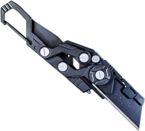 Titanium Quick-Open Grouper Utility Knife Pocket Knife Fishing Knife EDC Knives, Kinematic Pivot Action, Integrated Safety Lock