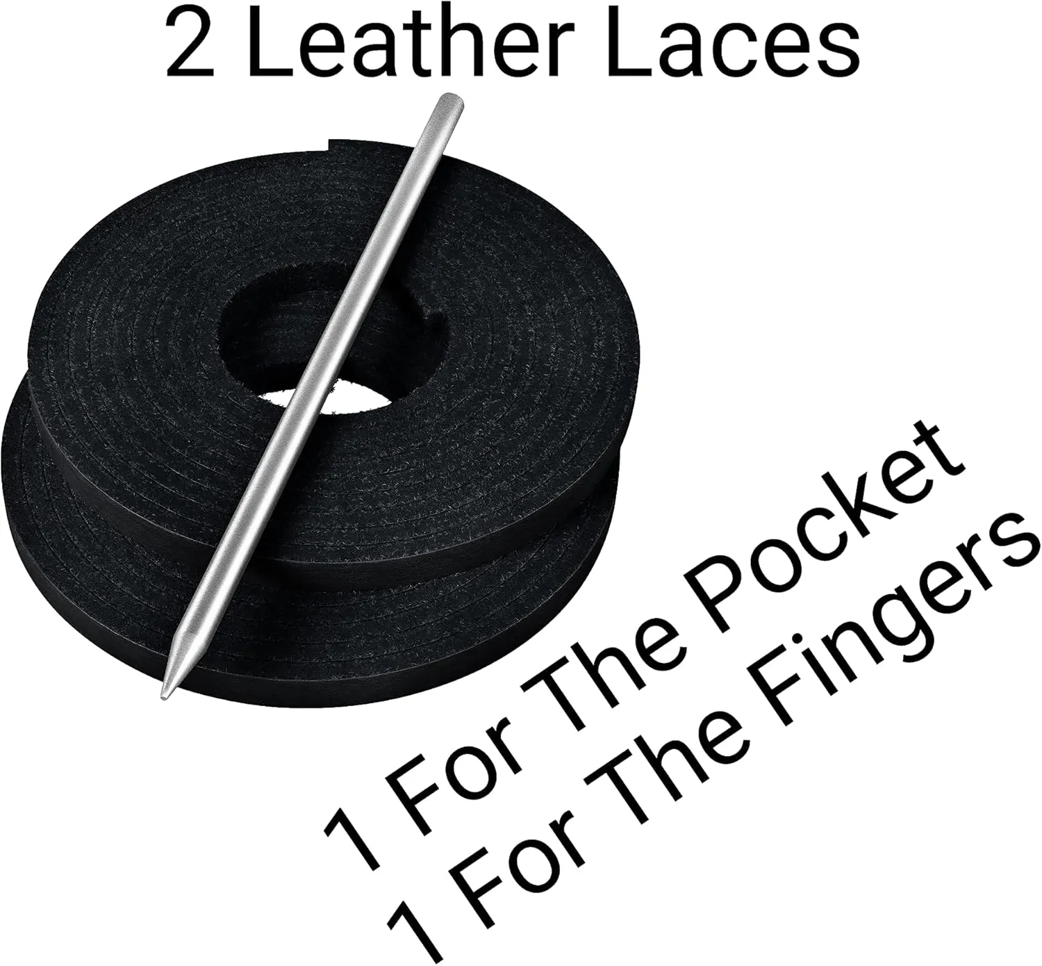 TOFL Softball and Baseball Glove Lace Kit | Mitt Lace Glove Repair Lacing Kit | 2 Leather Laces with Lacing Needle for Catchers Glove