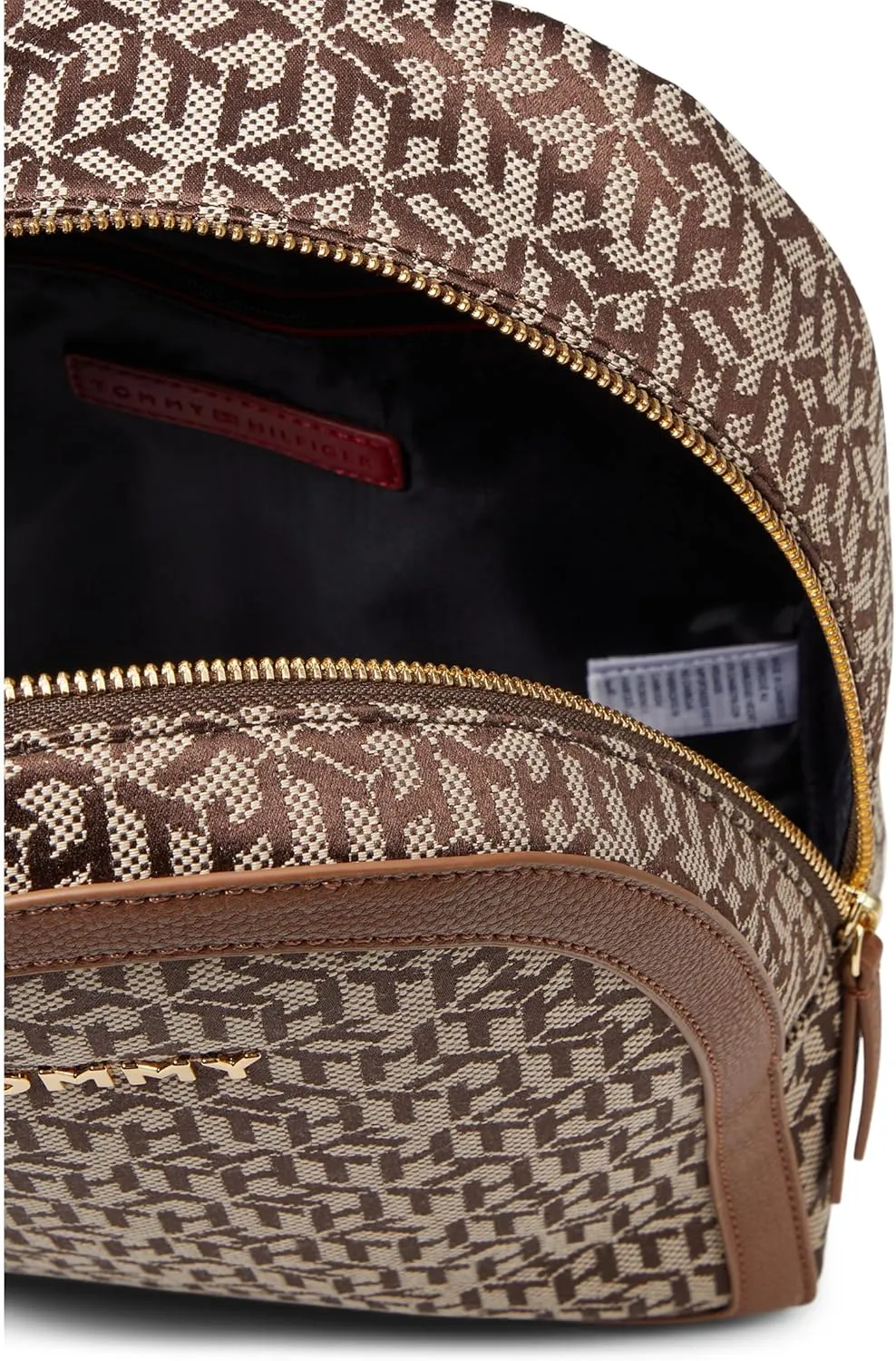 Tommy Hilfiger Tamara II SM Dome Backpack Tan/Dk Chocolate One Size
