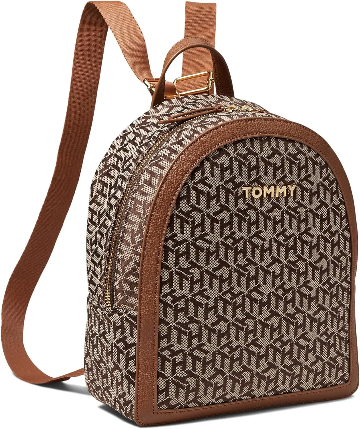 Tommy Hilfiger Tamara II SM Dome Backpack Tan/Dk Chocolate One Size