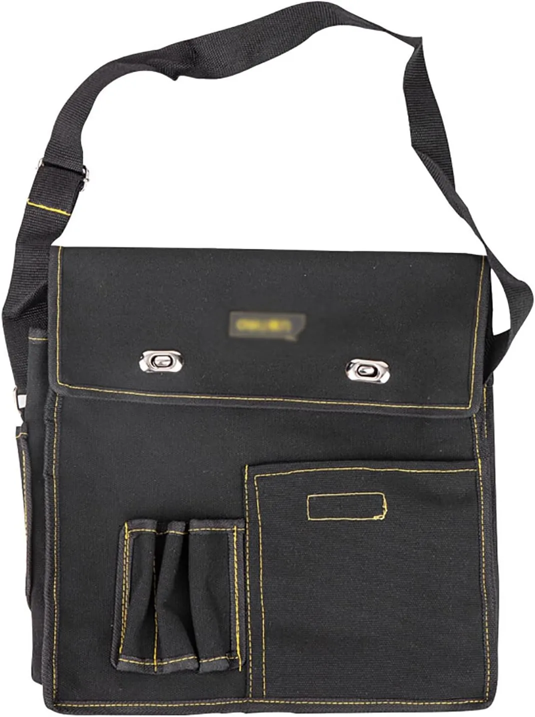 Tool Bag Tool Bag Canvas Storage Bag Shoulder Handbag for Mechanic HVAC Engineer, 32x31cm, Black
