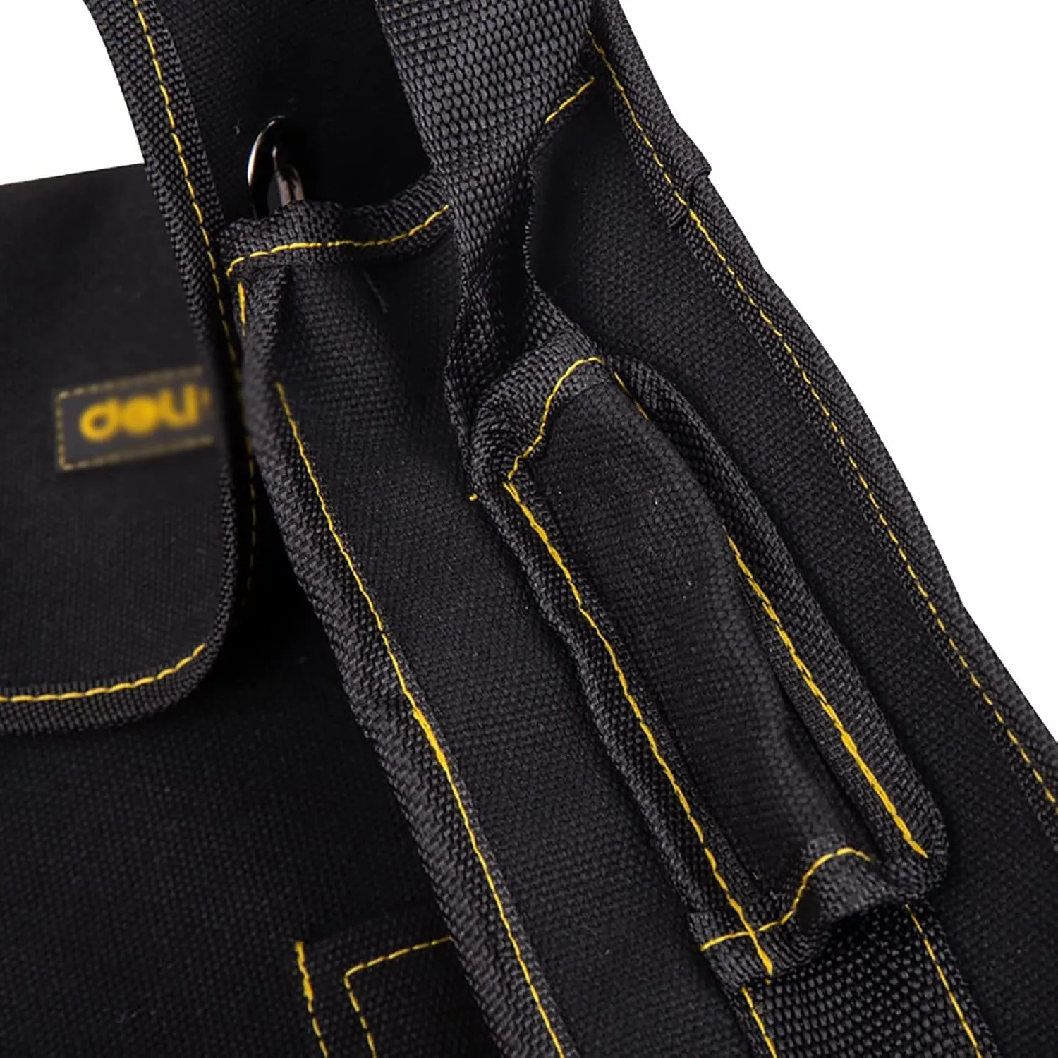 Tool Bag Tool Bag Canvas Storage Bag Shoulder Handbag for Mechanic HVAC Engineer, 32x31cm, Black