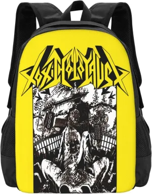 Toxic Musics Holocaust Backpack Large Capacity Leisure Travel Backpack Book Bag Outgoing Daypack 12.5x5.5x16.5 inch