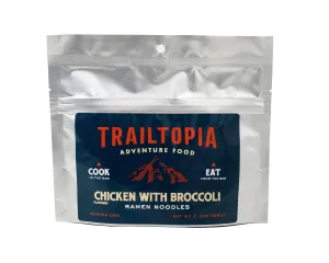 Trailtopia's Best Instant Ramen for Camping - Low Sodium, Dehydrated Meal with Premium Chicken Flavored Noodles | Amazing Taste | Quick Prep | Lightweight | Camping Food for Backpacking