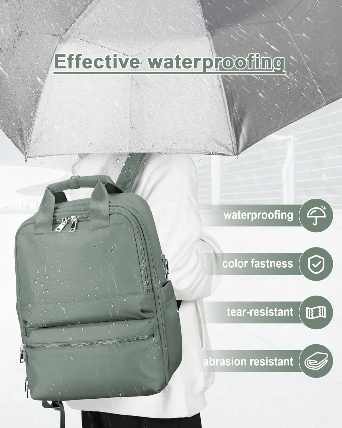 Travel Backpack Carry On Flight Approved Small Travel Backpack For Women Carry On Backpack Personal Item Travel Bag Laptop Teacher Backpack Work Backpack For Traveling On Airplane Army Green