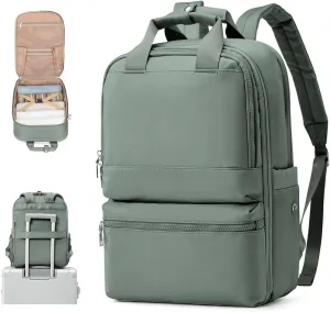 Travel Backpack Carry On Flight Approved Small Travel Backpack For Women Carry On Backpack Personal Item Travel Bag Laptop Teacher Backpack Work Backpack For Traveling On Airplane Army Green