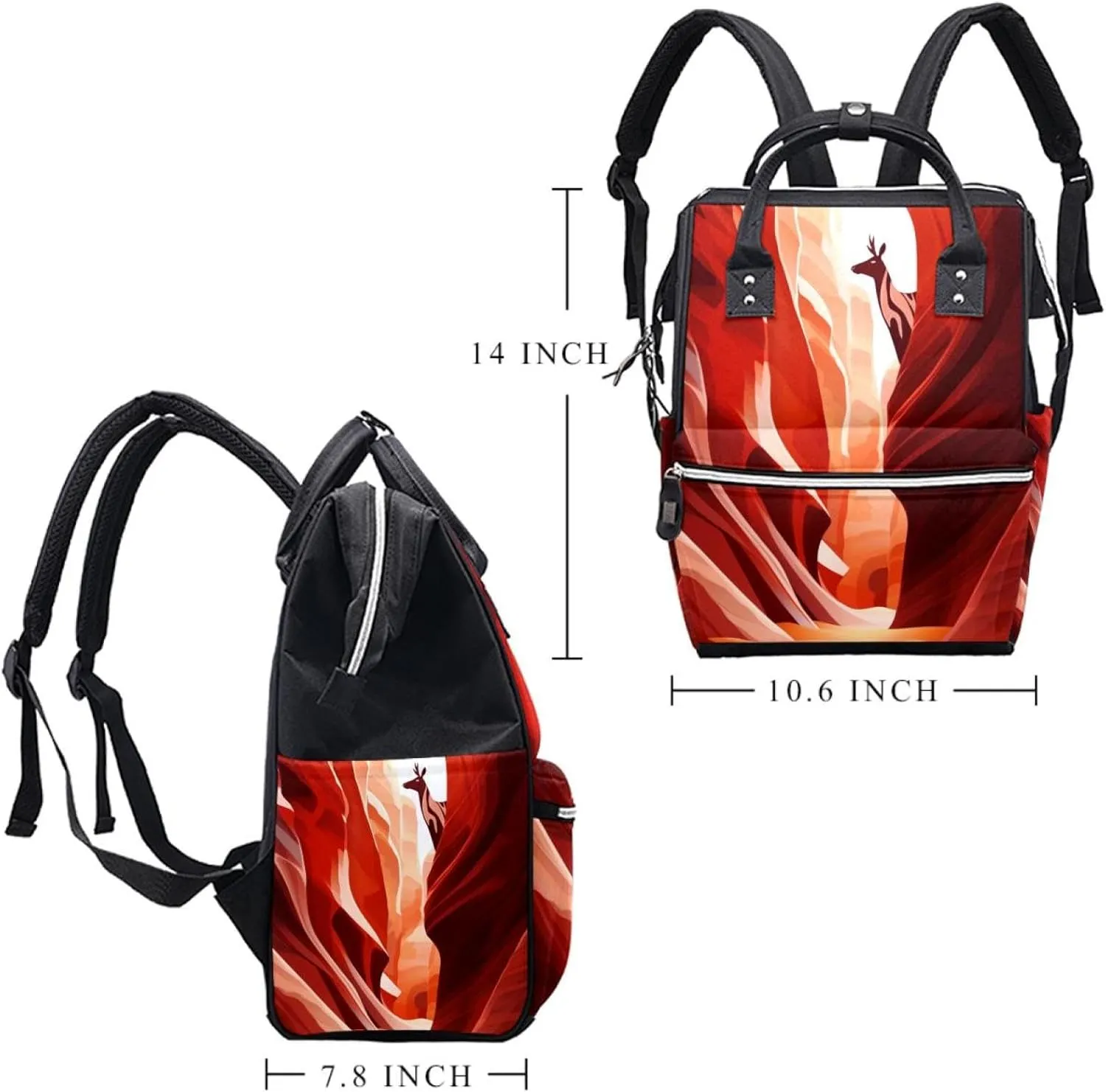 Travel Backpack for Men,Backpack for Women,Desert Adventure Scenery Mountains,Backpack
