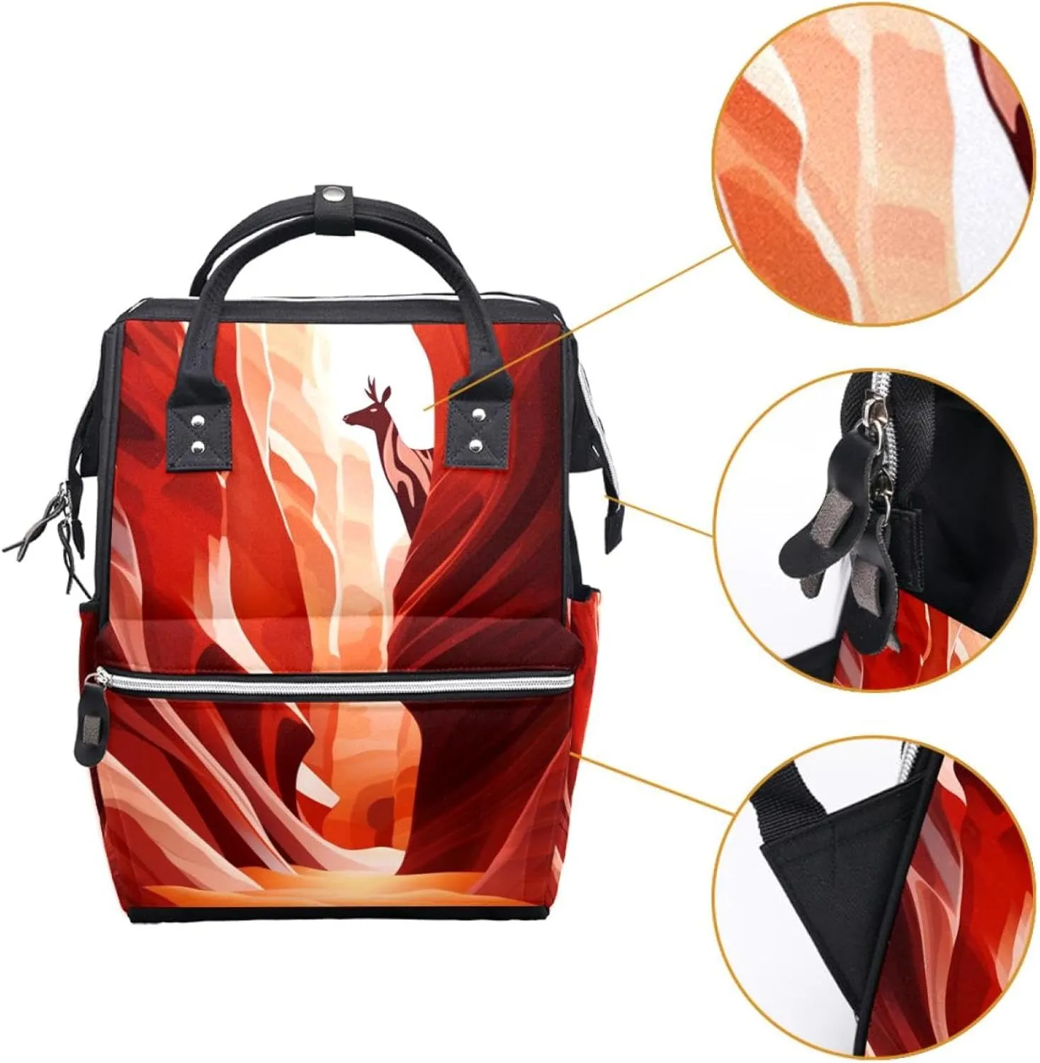 Travel Backpack for Men,Backpack for Women,Desert Adventure Scenery Mountains,Backpack