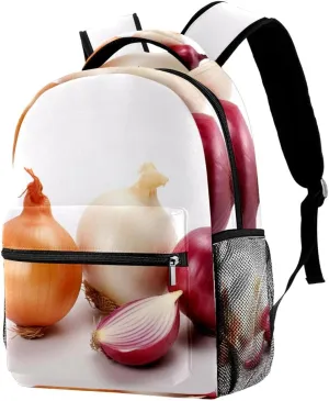 Travel Backpack for Men,Backpack for Women,Vegetables Onion and Garlic,Backpack