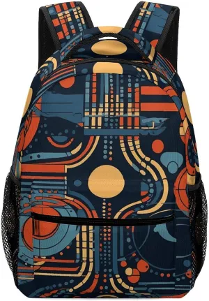 Travel Backpack for Women Men Carry On Backpack Complex Patterns Luggage Daypack 16.5 Inch Laptop Backpack