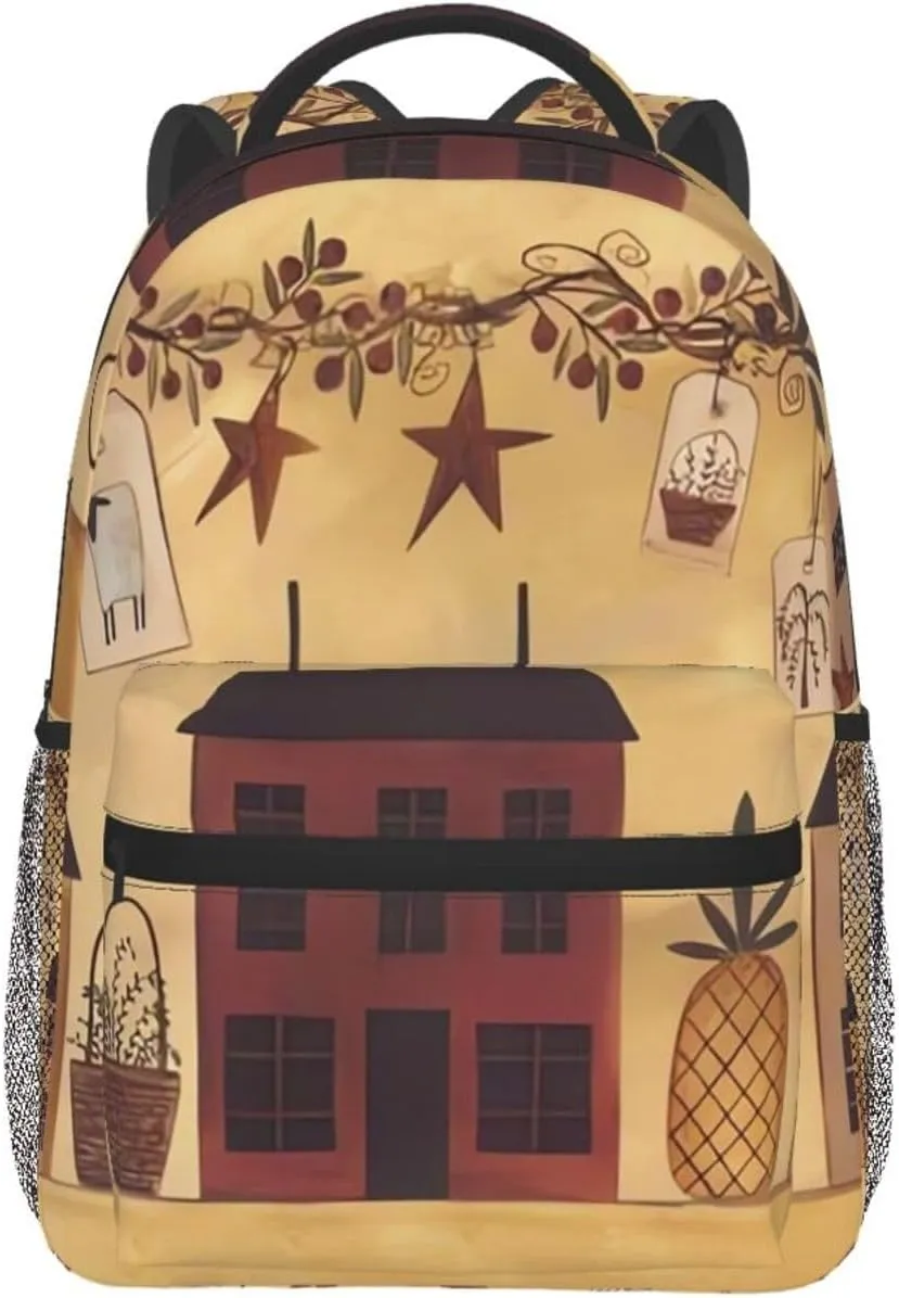 Travel Backpack for Women Men Casual Carry On Back Pack Brown Bear 15.6inch Laptop Backpack