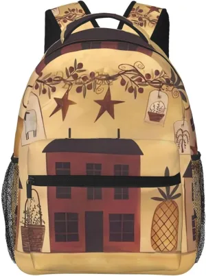 Travel Backpack for Women Men Casual Carry On Back Pack Brown Bear 15.6inch Laptop Backpack