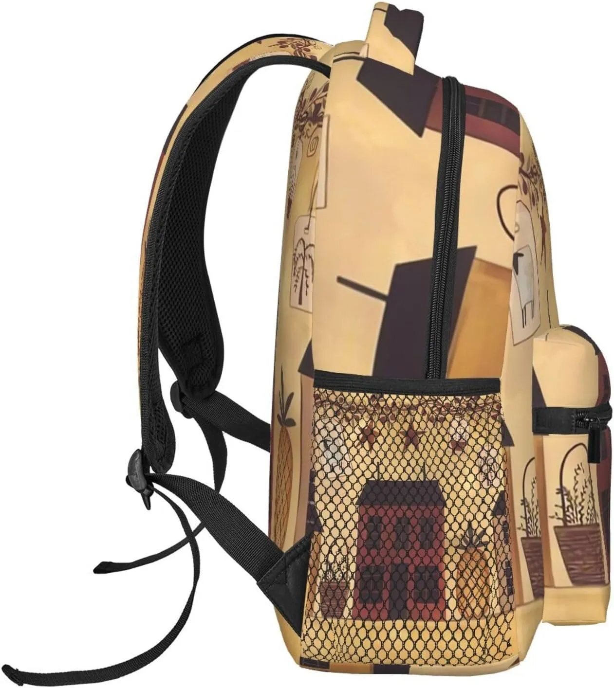 Travel Backpack for Women Men Casual Carry On Back Pack Brown Bear 15.6inch Laptop Backpack