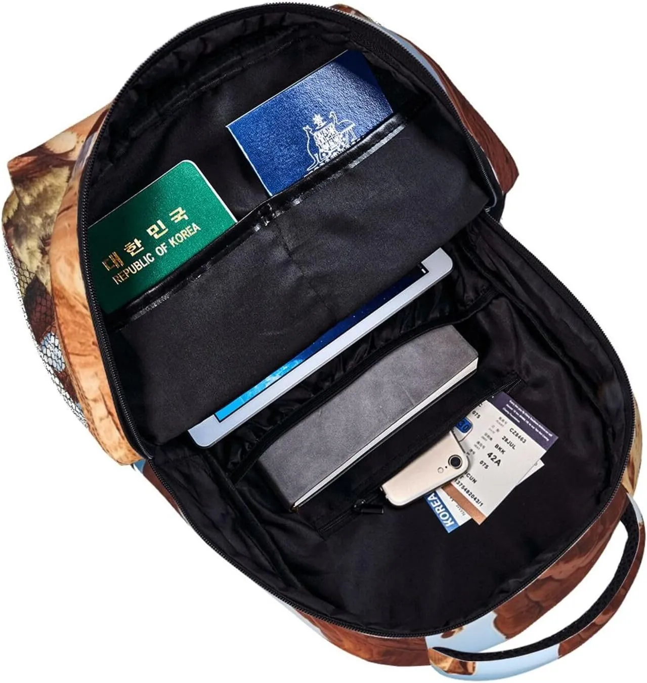 Travel Backpack for Women Men Casual Carry On Back Pack Elephant 15.6inch Laptop Backpack