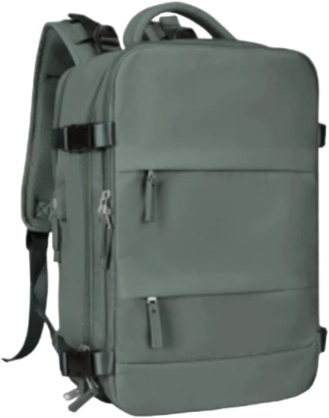 Travel Backpack Overnight Bag for Weekender, Trip, Backpacking, Camping, Army Green