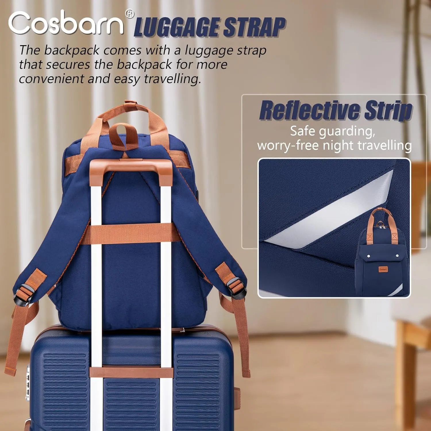 Travel Backpack with External USB Port, Durable Lightweight Backpack with One Laptop Compartment, Large backpack for Travel, College and Daily Use