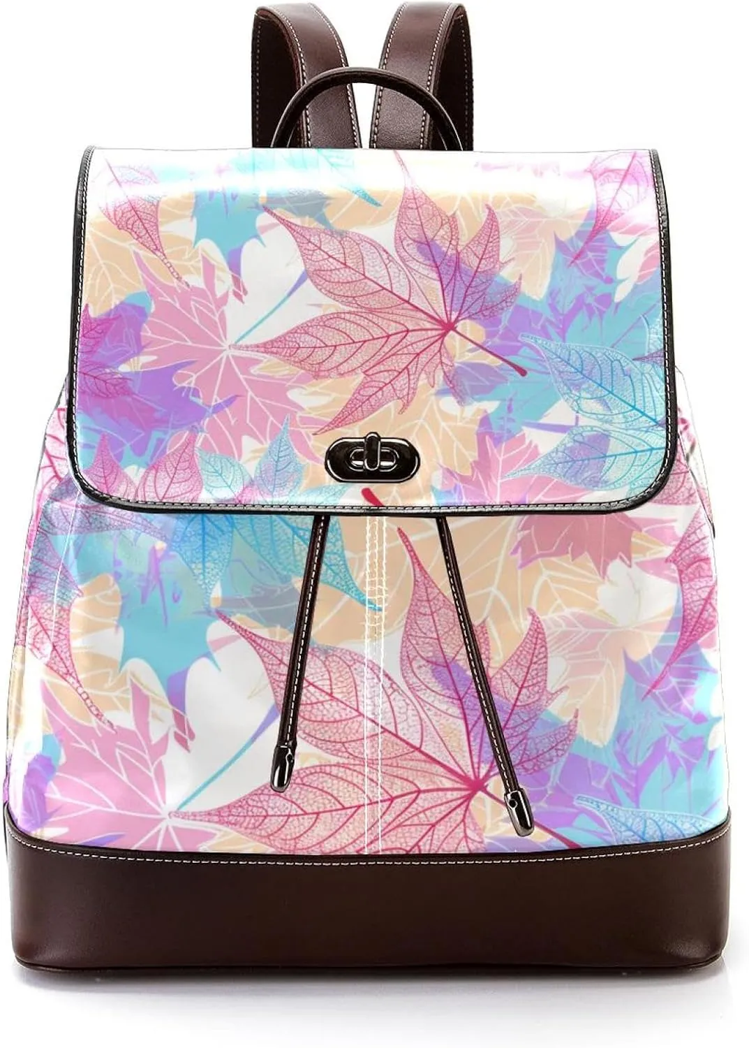 Travel Backpack,Work Backpack,Back Pack,Color Texture Transplant Leaves,Backpack