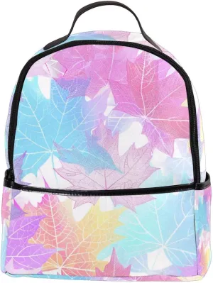 Travel Backpack,Work Backpack,Back Pack,Color Texture Transplant Leaves,Backpack