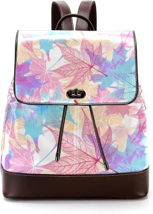 Travel Backpack,Work Backpack,Back Pack,Color Texture Transplant Leaves,Backpack