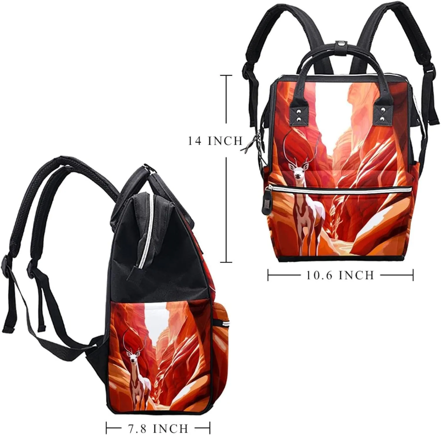 Travel Backpack,Work Backpack,Back Pack,Desert Adventure Scenery Mountains,Backpack