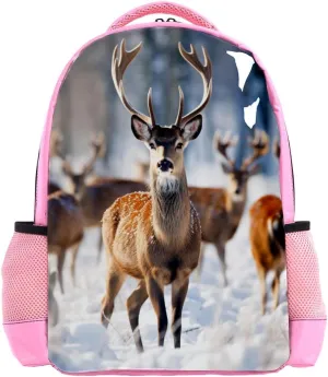 Travel Backpack,Work Backpack,Back Pack,Family Forest Noble Deer,Backpack