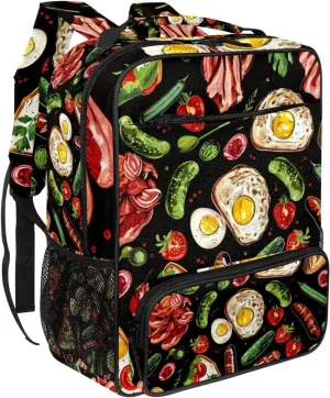 Travel Backpack,Work Backpack,Back Pack,Food Breakfast,Backpack