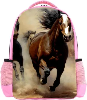 Travel Backpack,Work Backpack,Back Pack,Running Horse Prairie Animal,Backpack