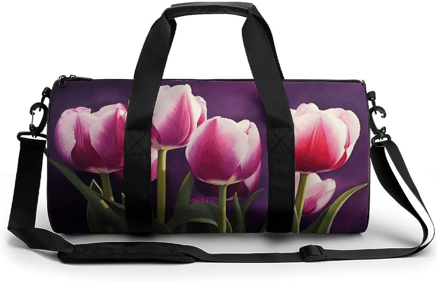 Travel Duffel Bag for Men And Women,Tulips Waterproof Sports Fitness Bag Portable Travel Duffel Bag