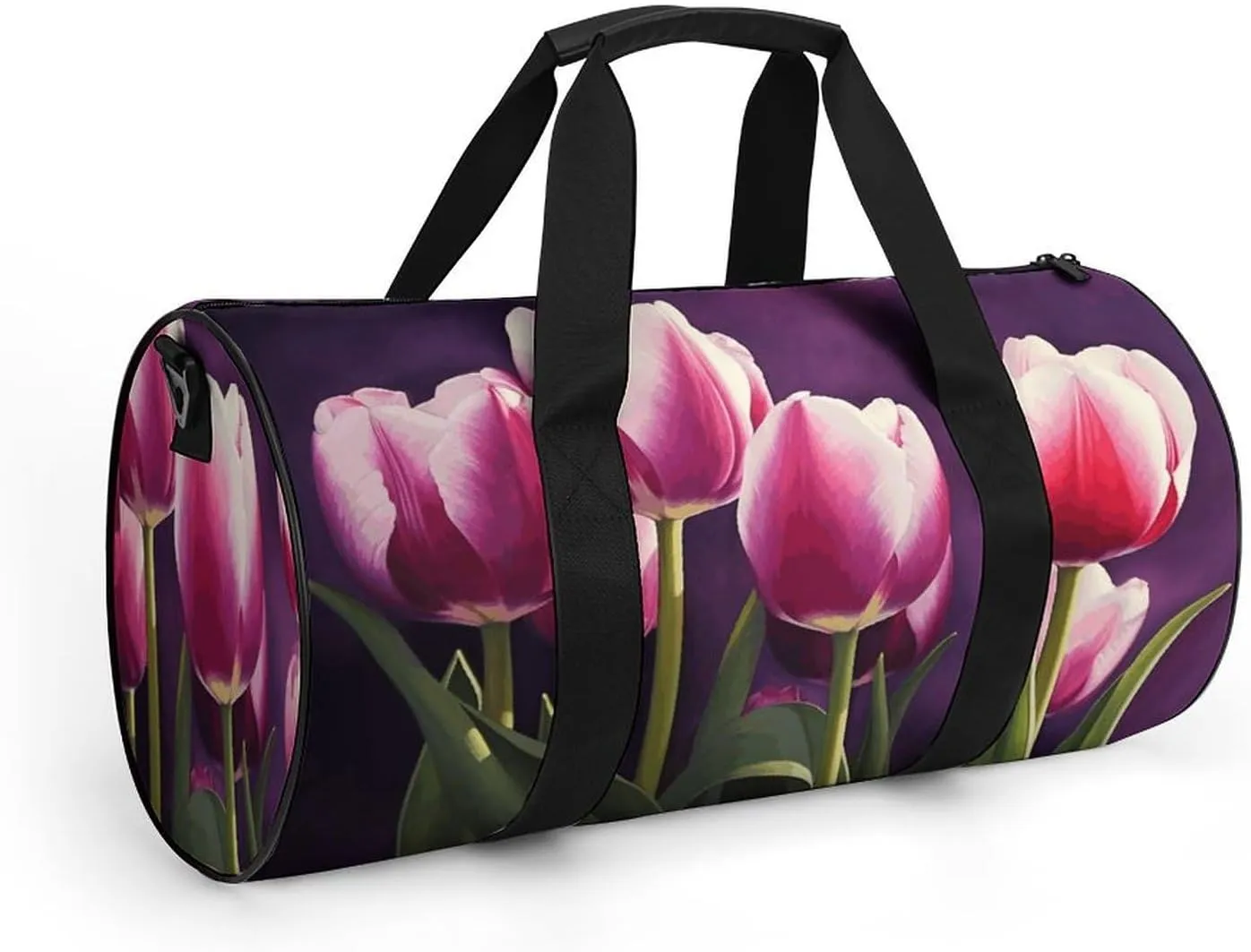 Travel Duffel Bag for Men And Women,Tulips Waterproof Sports Fitness Bag Portable Travel Duffel Bag