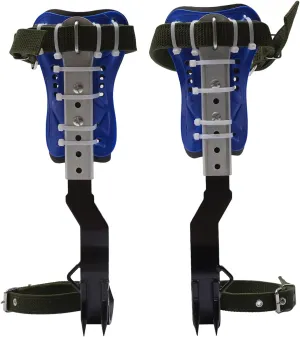 Tree Climbing Spikes, Cow Leather Tree Climbing Spikes Set, Tree Climbing Gear with Foot Straps, Safety Belt, Safety Rope, Gloves, Adjustable Tree Climbing Tool Set for Picking Fruit, Logging